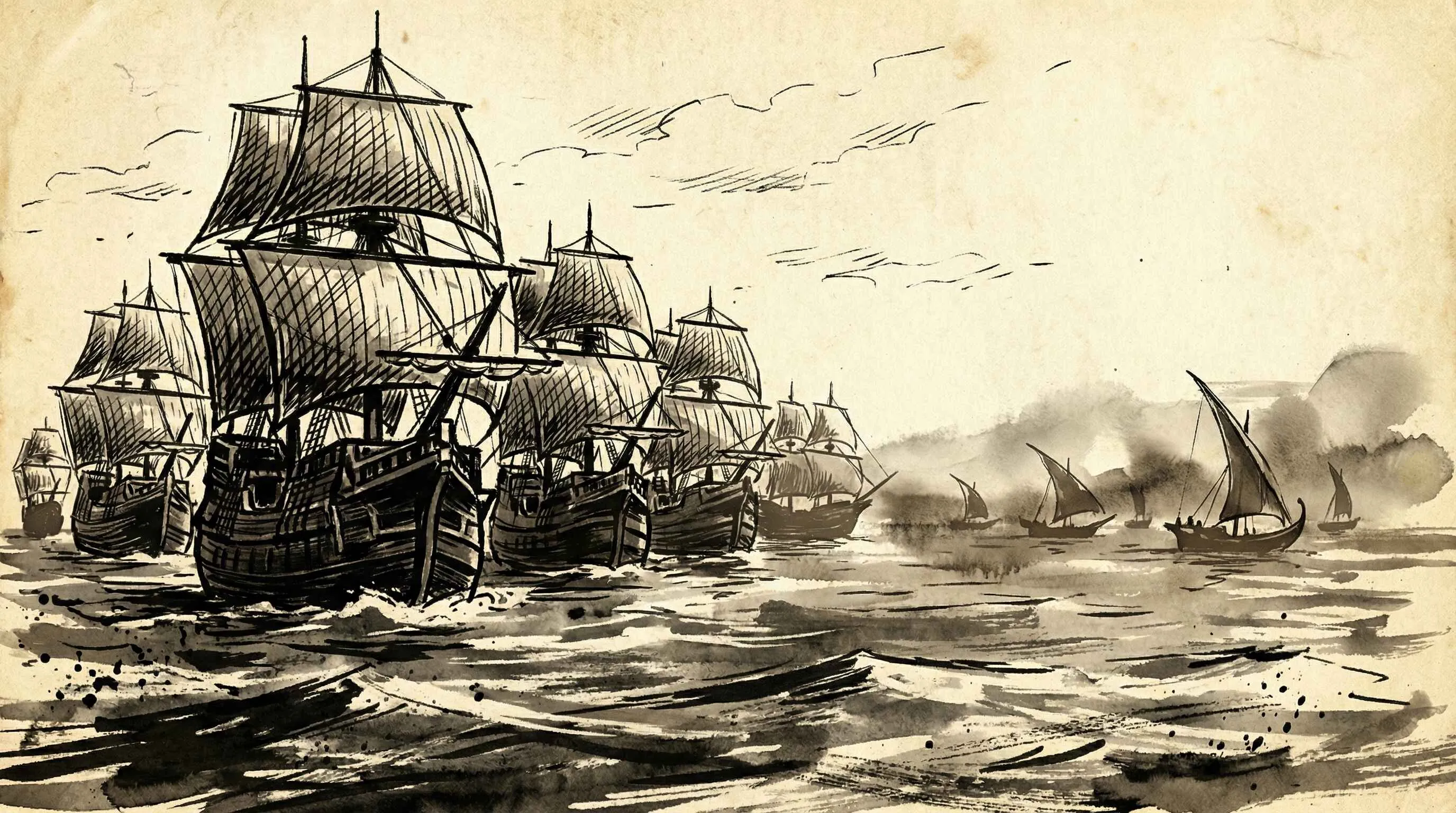 The sea routes that China and Arabia had shared for 800 years — taken in a generation.