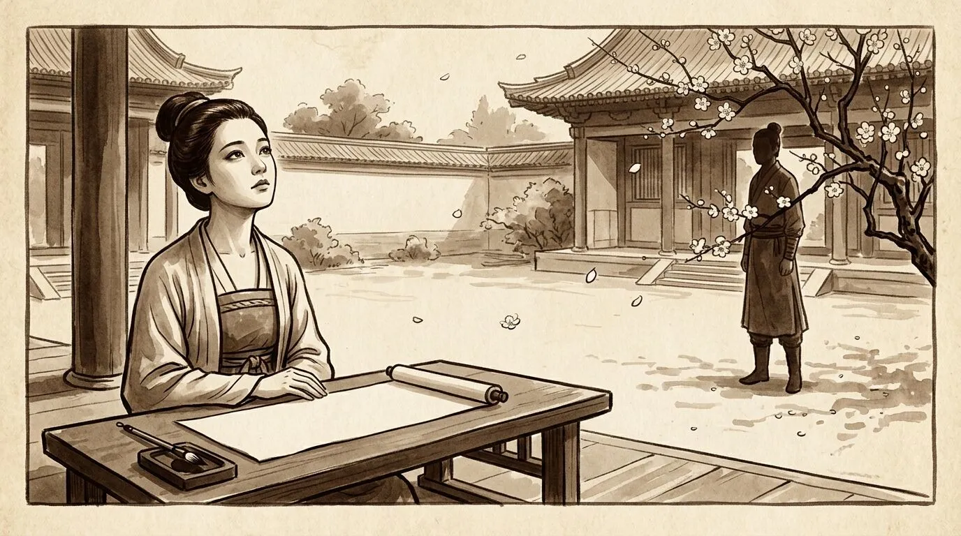 Eyes that speak without words — Tang dynasty romantic poetry energy
