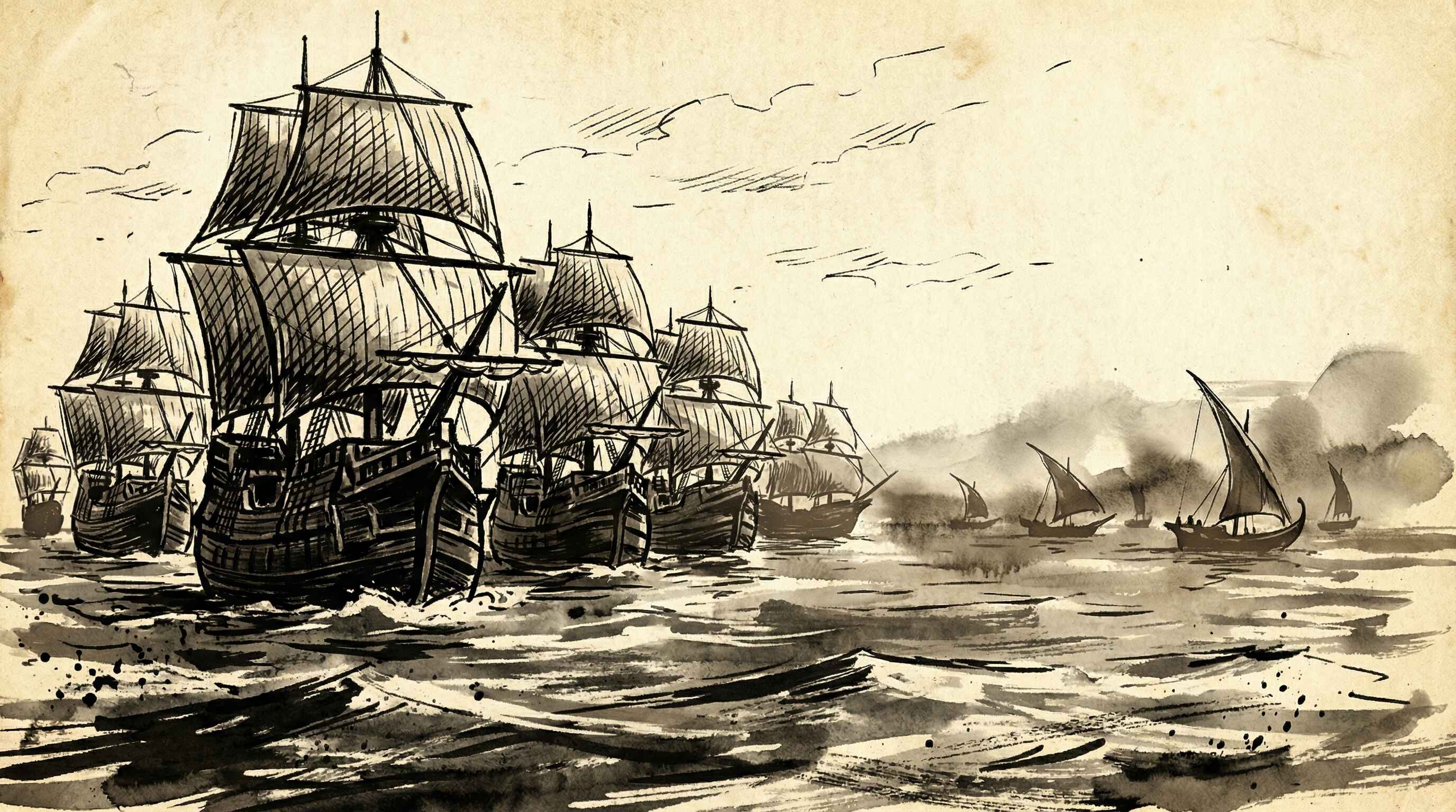 The sea routes that China and Arabia had shared for 800 years — taken in a generation.