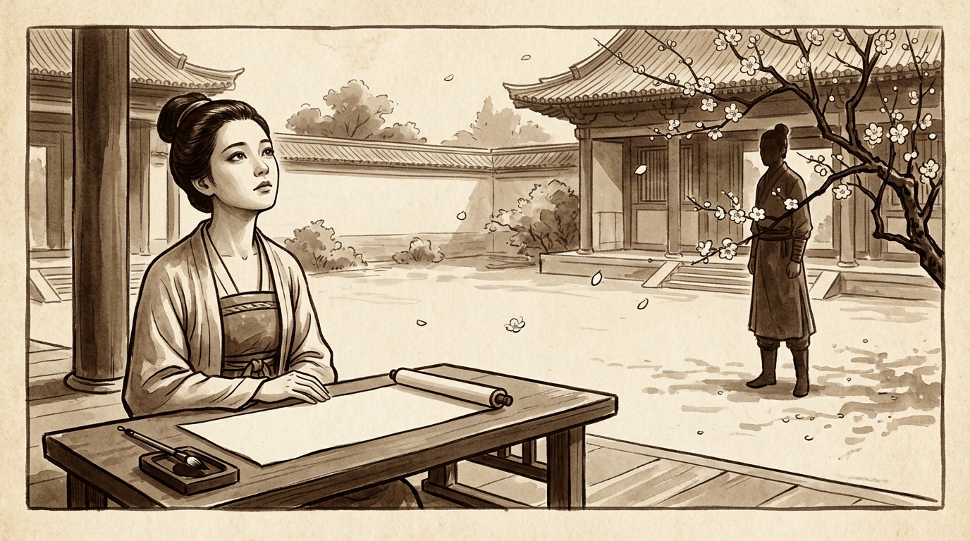 Eyes that speak without words — Tang dynasty romantic poetry energy